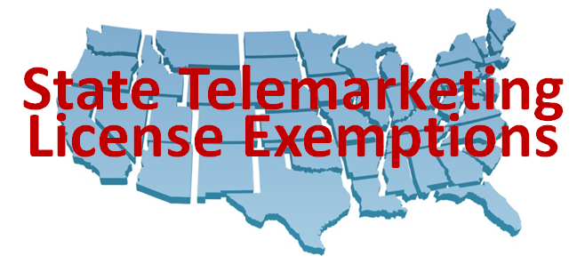 State_telemarketing_license_exemptions